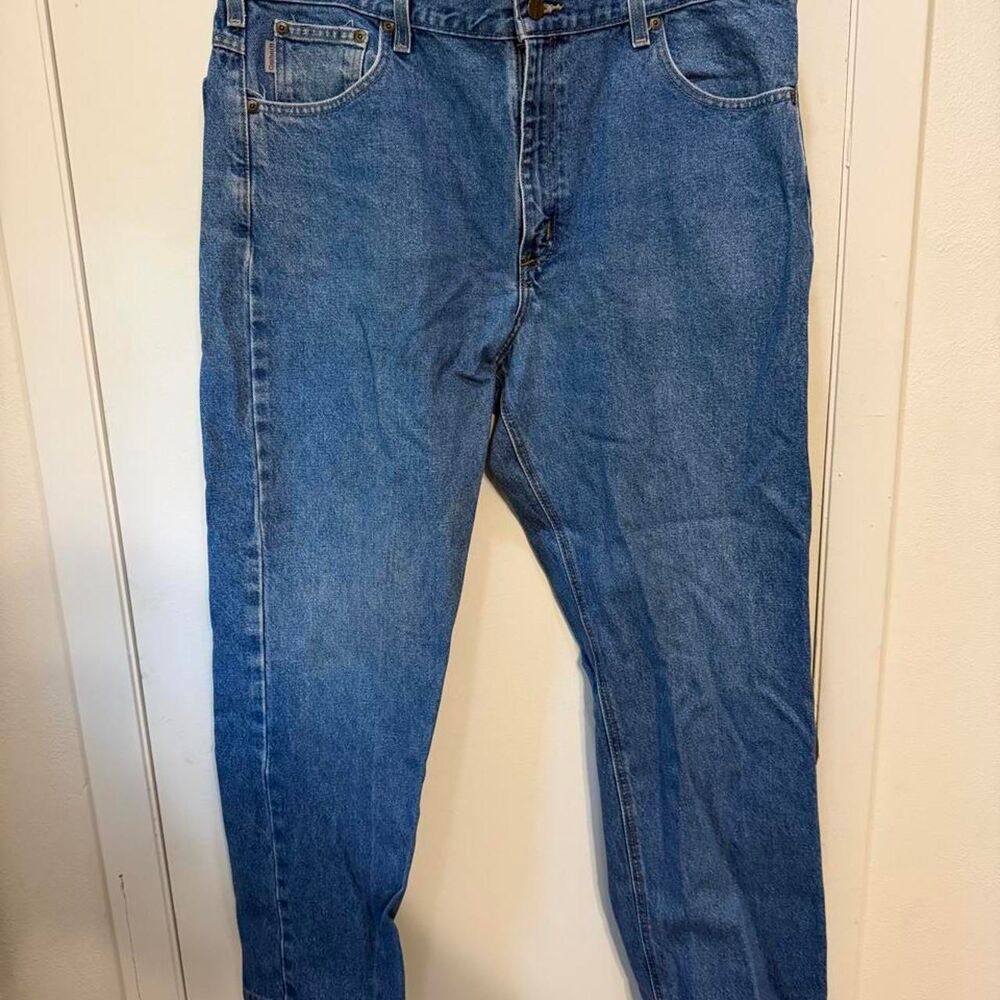 Carhartt Men's Blue and Navy Jeans